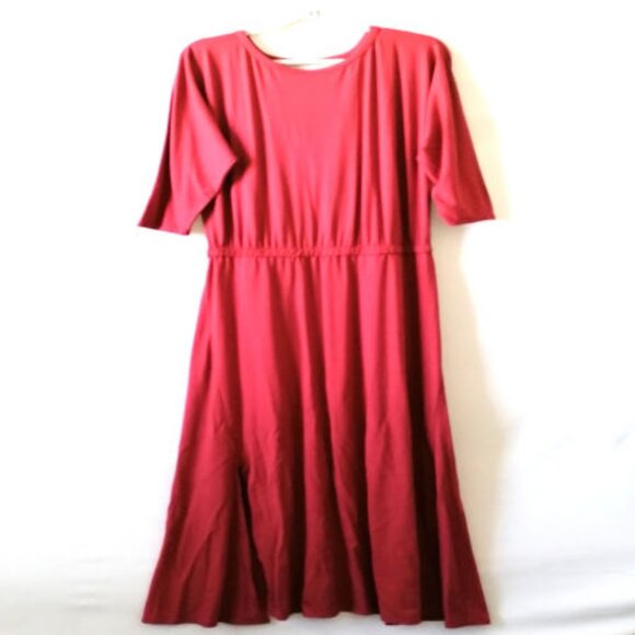 Soft Surroundings Pink Open Drape Back Side Slit Maxi Dress Size Tall L - Picture 1 of 7